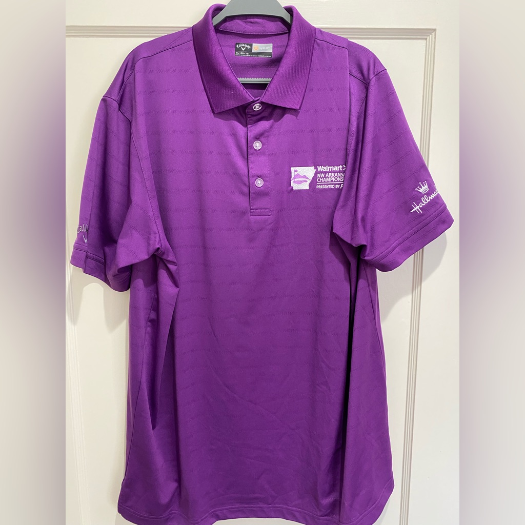 Purple Callaway Golf Polo - Walmart Nw Arkansas Championship